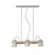 Auden Industrial 3-Lights Hanging Pendant Light Lamp Metal Shade White