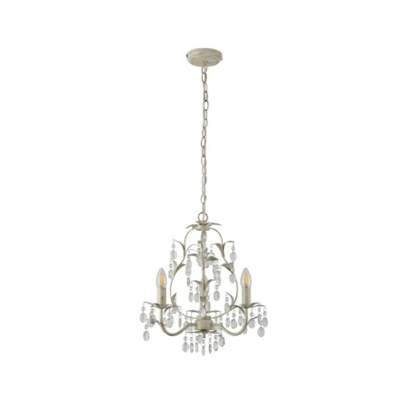 Annalee Modern Classic 3/5 Lights Hanging Lamp Chandelier Ivory Brushed Gold Small