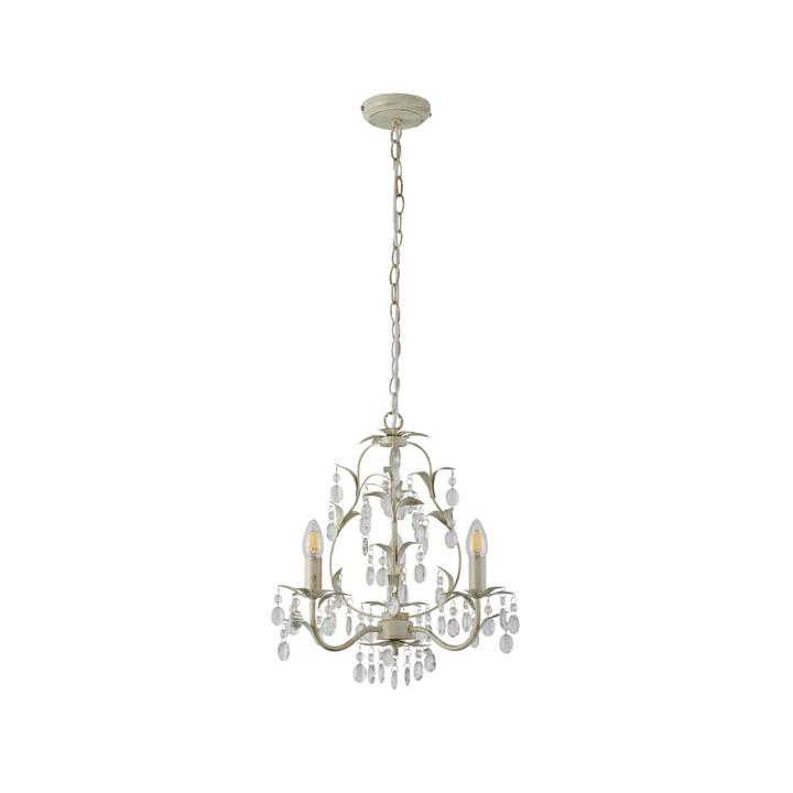 Annalee Modern Classic 3/5 Lights Hanging Lamp Chandelier Ivory Brushed Gold Small