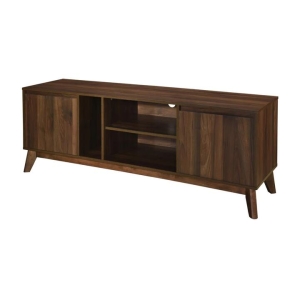 Design Square Audrew Lowline TV Stand Entertainment Unit 150cm W/ 2-Doors Walnut