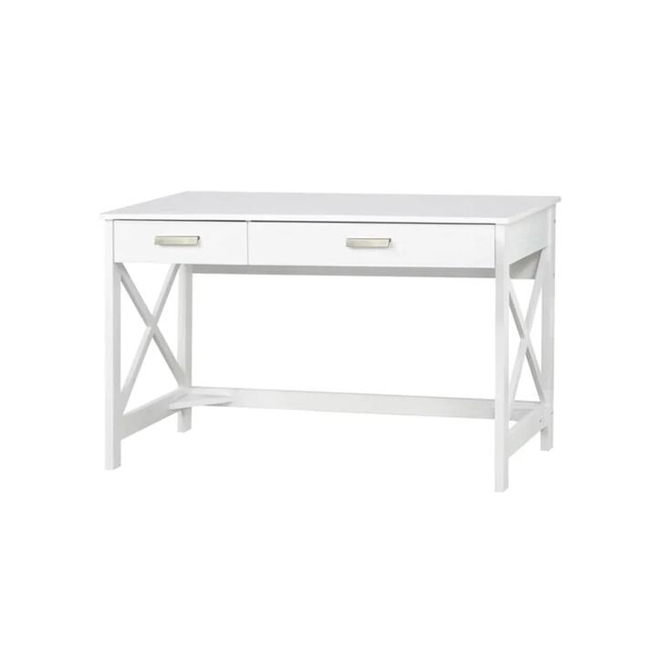 Maestro Furniture Bacay Wooden Home Office Computer Working Desk 120cm Distressed White