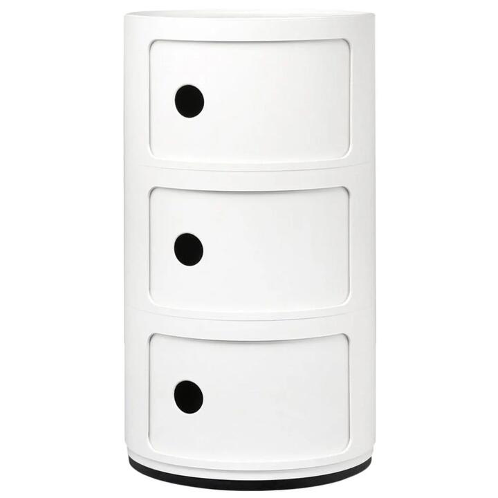 Anna Castelli Ferrieri Replica Componibili Storage Unit 3-Drawer - White