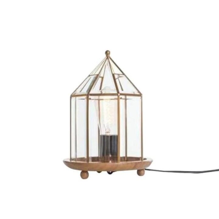 New Oriental Bach Round Antique Table Lamp - Gold