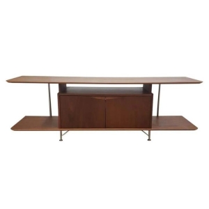 6IXTY2 Scandinavian TV Stand Cabinet Entertainment Unit 160cm - Walnut