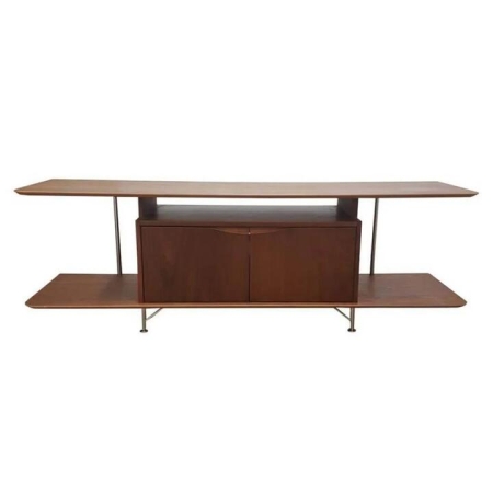 6IXTY2 Scandinavian TV Stand Cabinet Entertainment Unit 160cm - Walnut