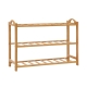 3 Tiers Bamboo Shoe Rack Storage Organiser Wooden Shelf Stand Shelves