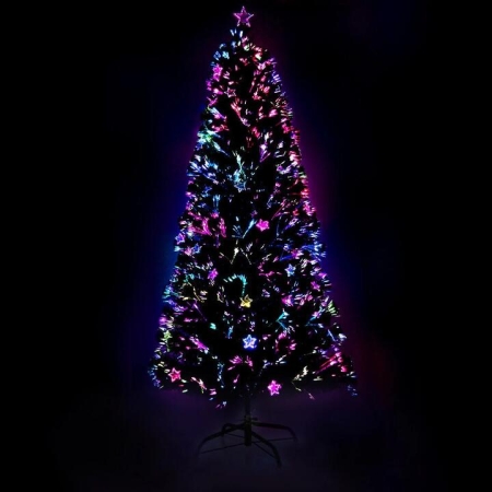 1.8M 6FT LED Christmas Tree Xmas Optic Fiber Multi Colour Lights