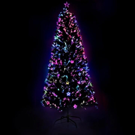 2.1M 7FT LED Christmas Tree Xmas Optic Fiber Multi Colour Lights