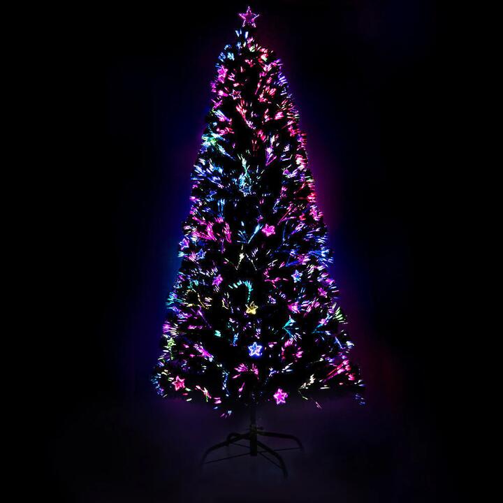 2.1M 7FT LED Christmas Tree Xmas Optic Fiber Multi Colour Lights