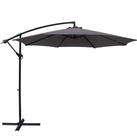 3M Outdoor Furniture Garden Umbrella Charcoal