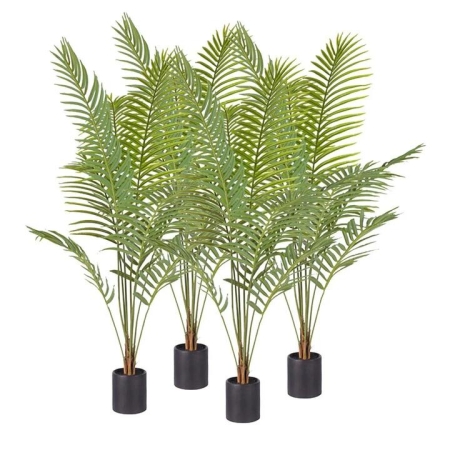 4X 180cm Green Artificial Indoor Rogue Areca Palm Tree Fake Tropical Plant Home Office Decor