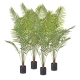 4X 180cm Green Artificial Indoor Rogue Areca Palm Tree Fake Tropical Plant Home Office Decor