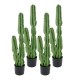 4X 95cm Green Artificial Indoor Cactus Tree Fake Plant Simulation Decorative 2 Heads