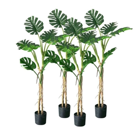 4X 160cm Green Artificial Indoor Turtle Back Tree Fake Fern Plant Decorative