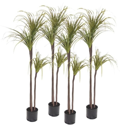 4X 145cm Green Artificial Indoor Dragon Blood Tree Fake Plant Decorative