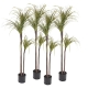 4X 145cm Green Artificial Indoor Dragon Blood Tree Fake Plant Decorative