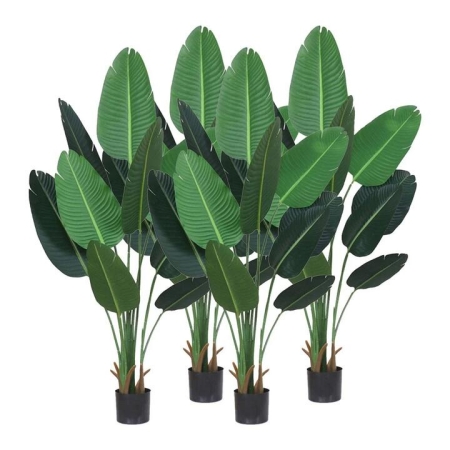 4X 180cm Green Artificial Indoor Nordic Wind Traveller Banana Plant Fake Decorative Tree