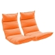 2X Foldable Tatami Floor Sofa Bed Meditation Lounge Chair Recliner Lazy Couch Orange