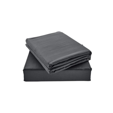 100% Natural Bamboo Bed Sheet Set Charcoal - Single