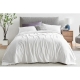 1200TC Cotton Quilt Cover Set White - King Single
