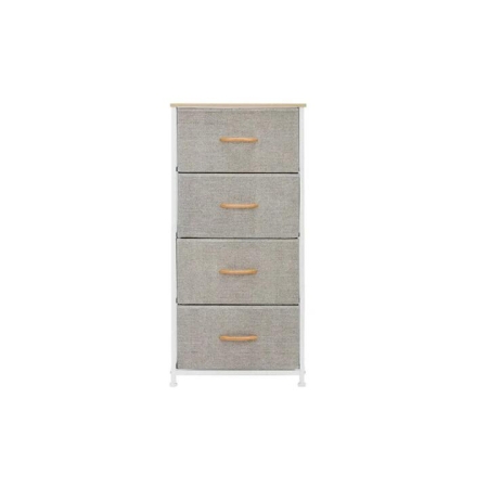 4 Drawer Storage Chest Beige