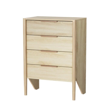 4 Chest of Drawers - INEZ Oak