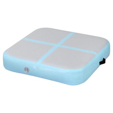 1m Air Track Mat Inflatable Gymnastics Tumbling Mat W/ Pump Mint Green