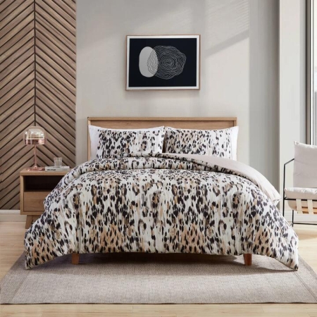Kenneth Cole Leopard Quilt Cover Set-King