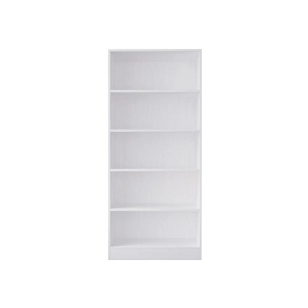 Design Square Wooden Stylish Modern Wardrobe 5-Shelves 80cm - White