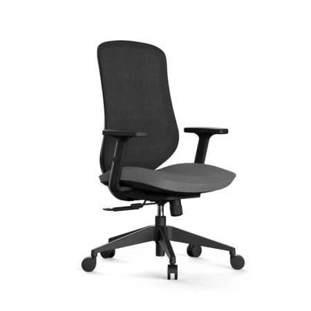 Aurora Mesh Back Lumbar Support Computer Working Office Chair Black