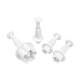 4 Piece Flower Blossom Fondant Cutter Set by Mondo