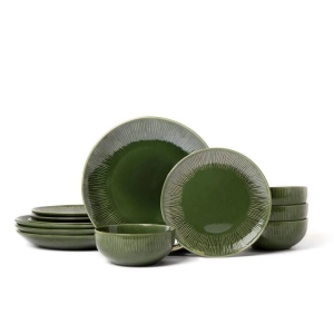 Mikasa Jardin 12 Piece Stoneware Dinner Set