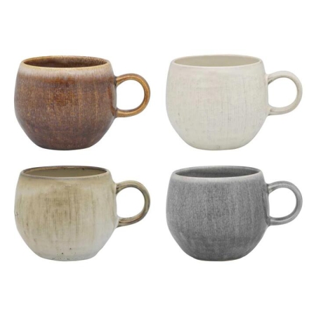 Ecology Linen Set of 4 Mugs 330ml