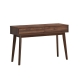 Design Square Audrey Wooden Hallway Console Hall Table W/ 2-Drawers Walnut