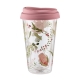 Alex Liddy Posy Double Walled Glass Travel Mug 350ml