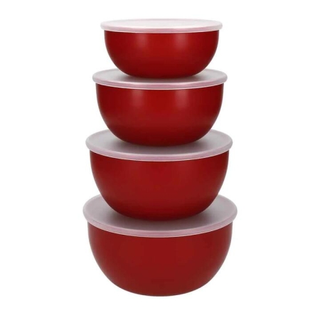 KitchenAid Set of 4 Mixing Prep Bowls with Lids