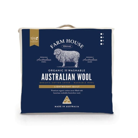 Tontine Farmhouse Lightweight Washable Wool Quilt-Queen