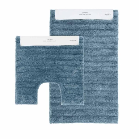 Algodon Lawson Plush Bath Mat 2 Piece Set