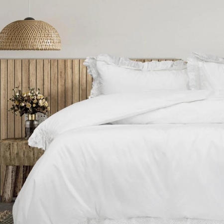 Algodon Adele Ruffle Wash Quilt Cover Set-King