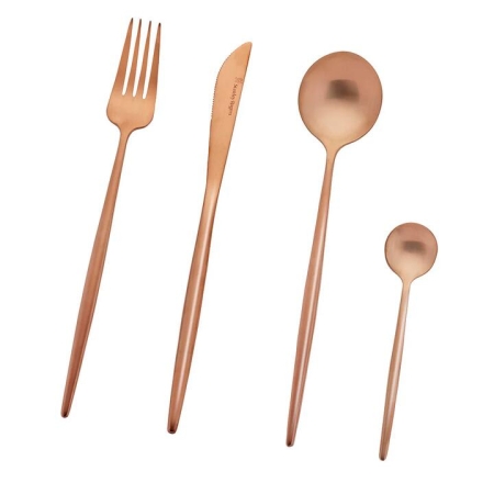 Piper 18/10 Stainless Steel 16 Piece Cutlery Set Size 30X21X8cm in Black by Stanley Rogers-Black