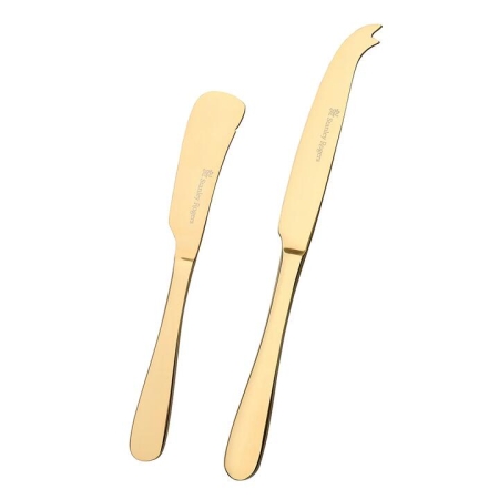 Stanley Rogers Albany Gold 2 Piece Cheese Knife Set