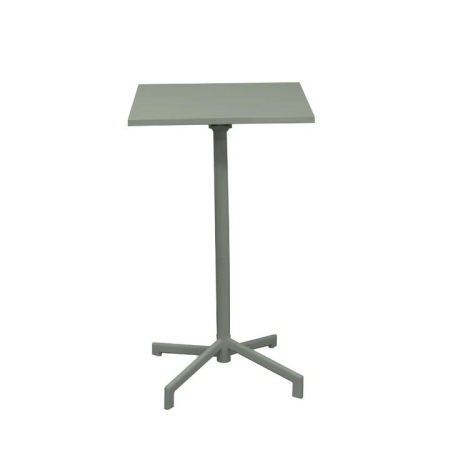 Raimon Furniture Renzo Antirust Treatment Metal Outdoor Small Square Bar Table 70cm Thyme Green