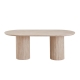 Raimon Furniture Azalea Modern Luxurious Wooden Kitchen Dining Table 200cm Limestome