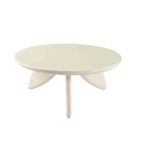 Raimon Furniture Alfie Playful Vibrand Round Coffee Tea Table Cream Gloss