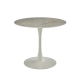 Raimon Furniture Mignon Modern Medium Round Look Ceramic Kitchen Dining Table 90cm Snow Rocky