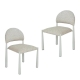 Raimon Furniture Set Of 2 Lavita Mohair Fabric Kitchen Dining Side Chair Autumn