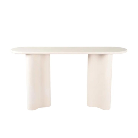 Raimon Furniture Gus Micro-Cement Coated Wooden Console Hallway Hall Table Pebble