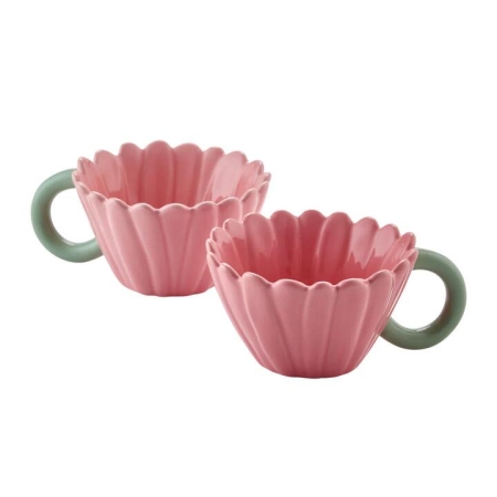 Alex Liddy Posy Set of 2 Flower Tea Cups