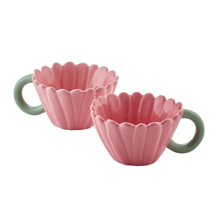 Alex Liddy Posy Set of 2 Flower Tea Cups