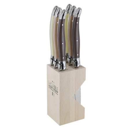 Andre Verdier Debutant Set of 6 Serrated Knives La Terre